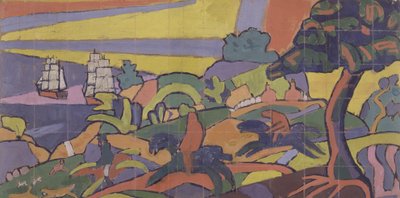 Design for Deer Hunting Mural in the Cabaret Theatre Club by Spencer Frederick Gore